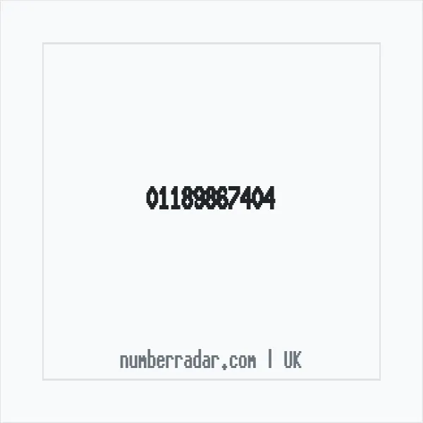 Reverse number check for +44 118 986 7404 — who called me?