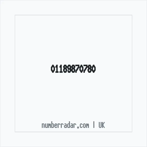 Reverse number check for +44 118 987 0780 — who called me?
