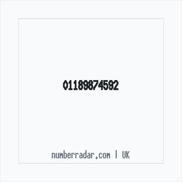Reverse number check for +44 118 987 4592 — who called me?
