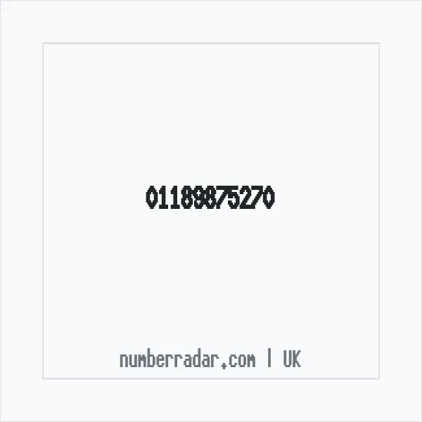 Reverse number check for +44 118 987 5270 — who called me?