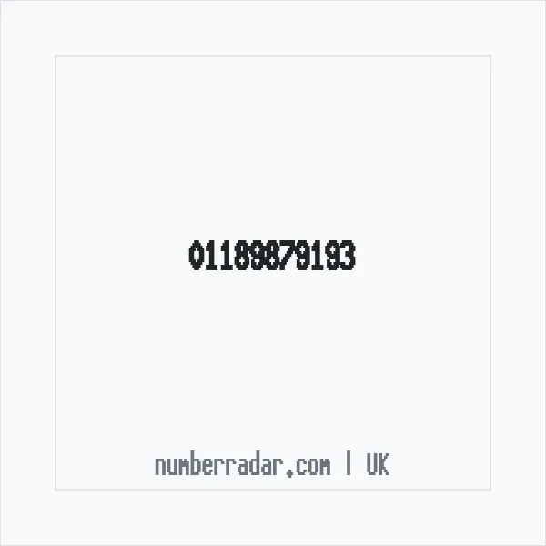 Reverse number check for +44 118 987 9193 — who called me?