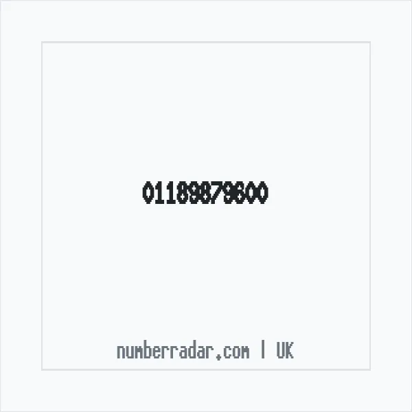 Reverse number check for +44 118 987 9600 — who called me?