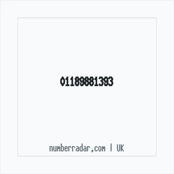 Reverse number check for +44 118 988 1393 — who called me?