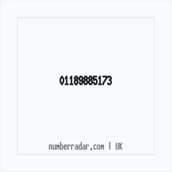 Reverse number check for +44 118 988 5173 — who called me?