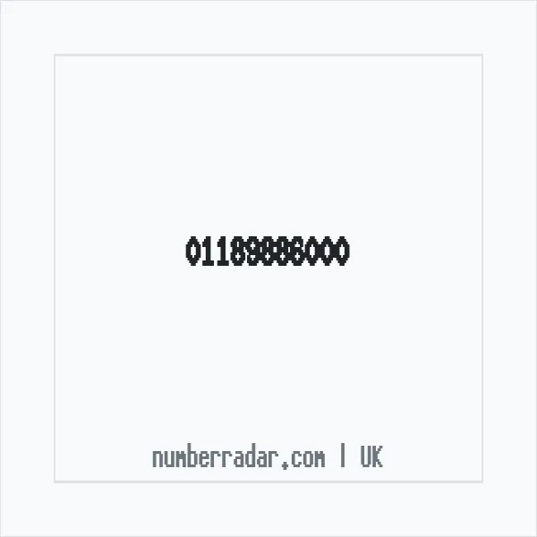 Reverse number check for +44 118 988 6000 — who called me?