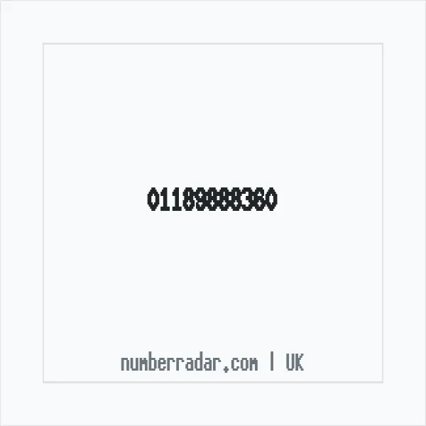 Reverse number check for +44 118 988 8360 — who called me?