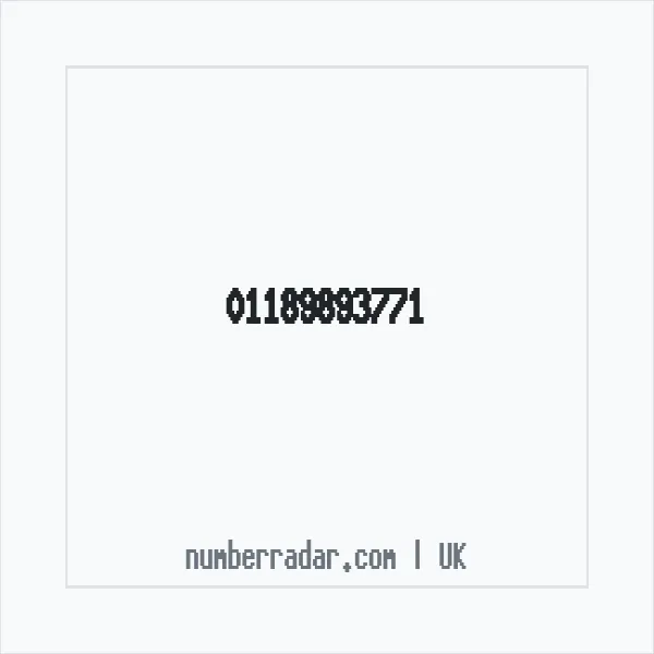 Reverse number check for +44 118 989 3771 — who called me?