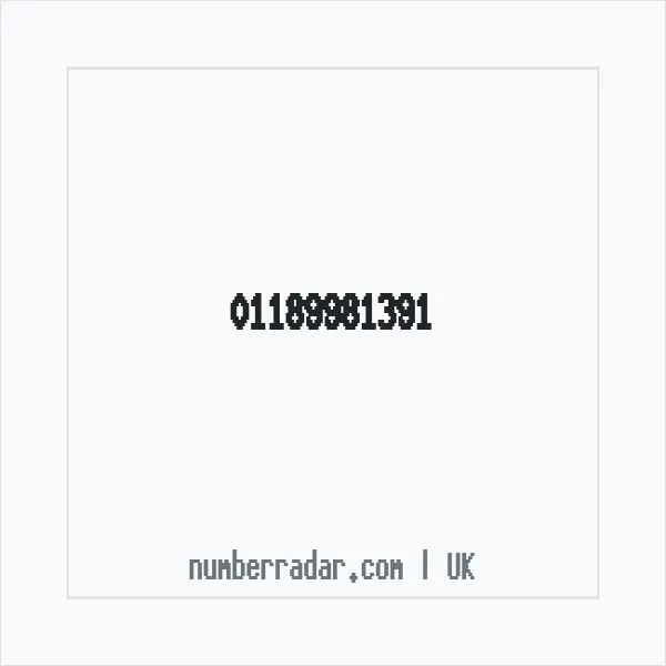 Reverse number check for +44 118 998 1391 — who called me?