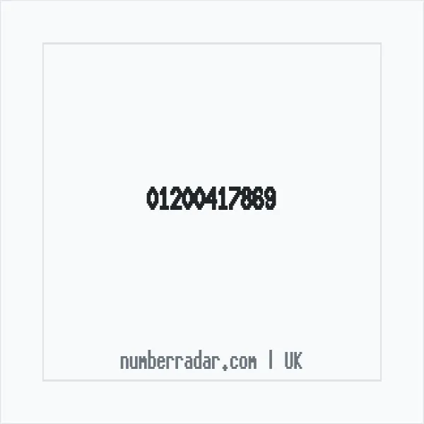 Reverse number check for +44 1200 417869 — who called me?