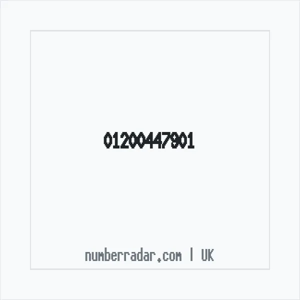 Reverse number check for +44 1200 447901 — who called me?