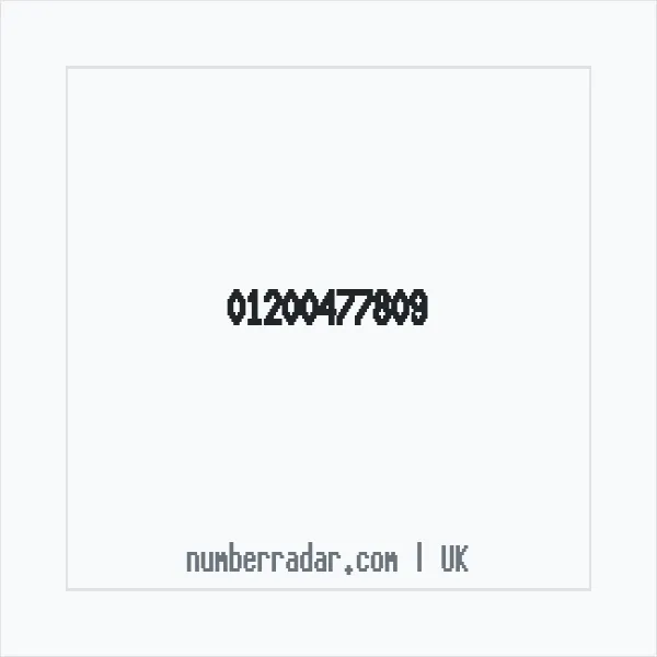 Reverse number check for +44 1200 477809 — who called me?