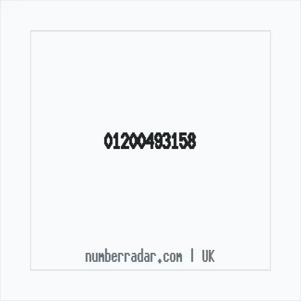 Reverse number check for +44 1200 493158 — who called me?