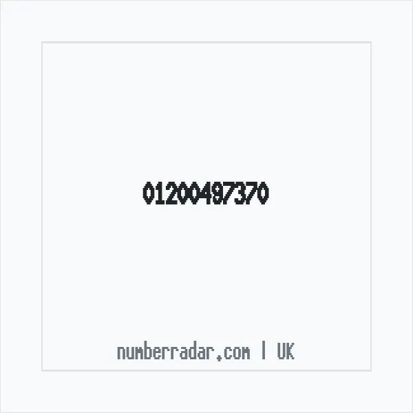 Reverse number check for +44 1200 497370 — who called me?