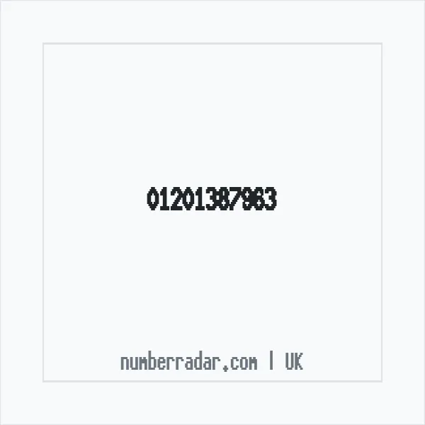 Reverse number check for +44 1201 387963 — who called me?