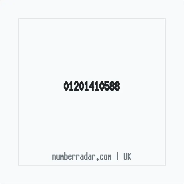 Reverse number check for +44 1201 410588 — who called me?