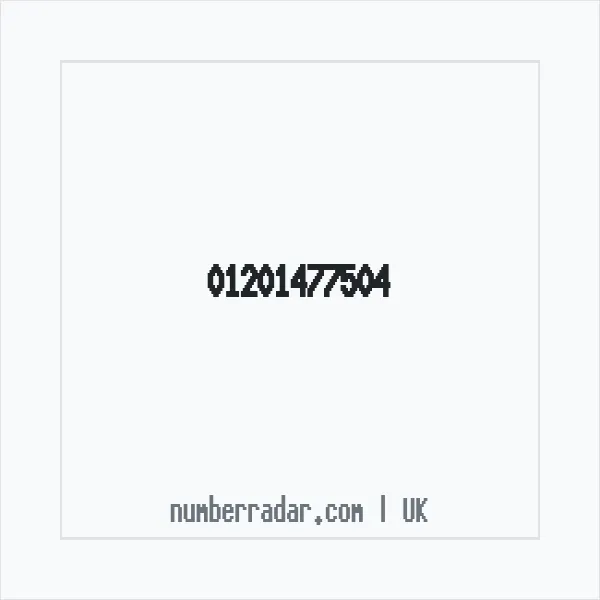 Reverse number check for +44 1201 477504 — who called me?