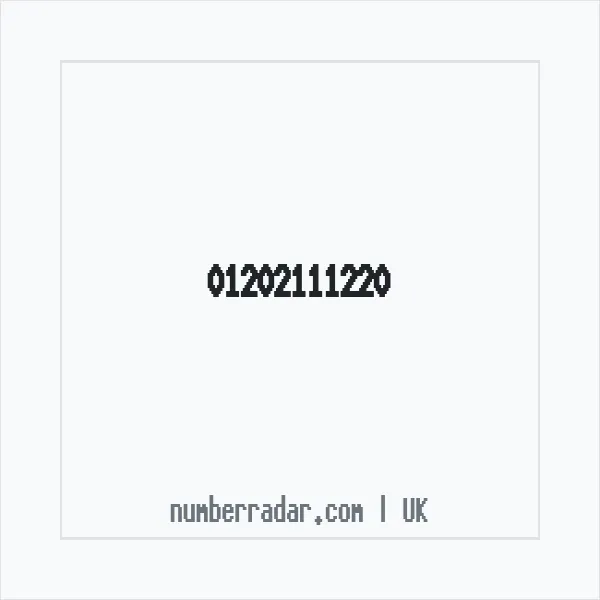 Reverse number check for +44 1202 111220 — who called me?