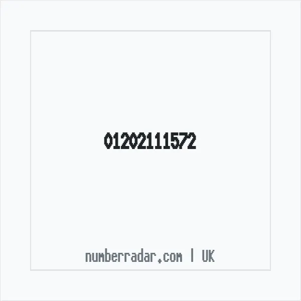 Reverse number check for +44 1202 111572 — who called me?