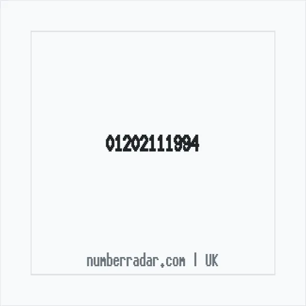 Reverse number check for +44 1202 111994 — who called me?