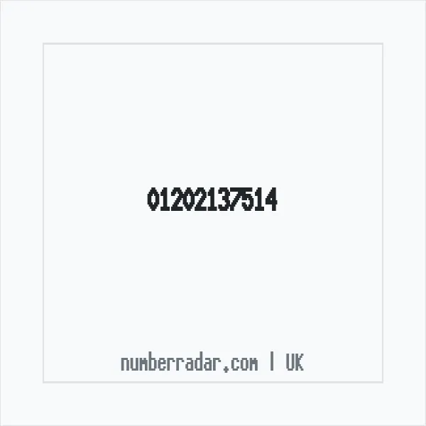 Reverse number check for +44 1202 137514 — who called me?