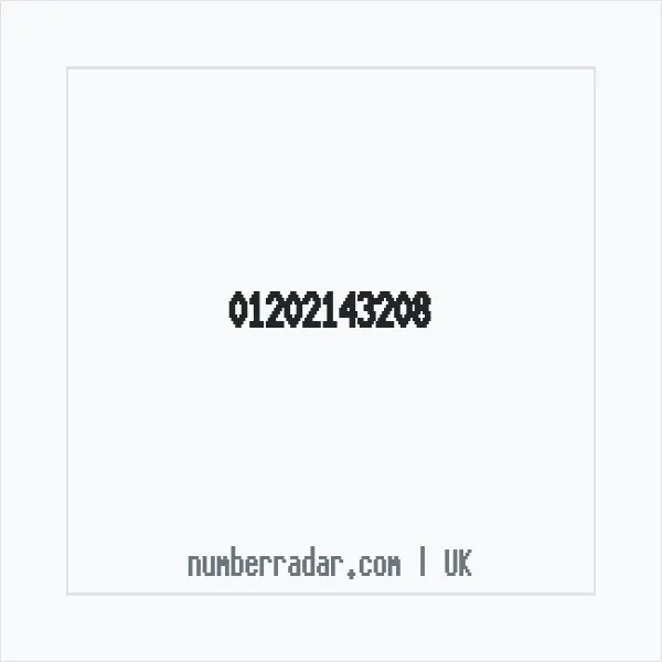 Reverse number check for +44 1202 143208 — who called me?