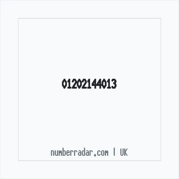 Reverse number check for +44 1202 144013 — who called me?