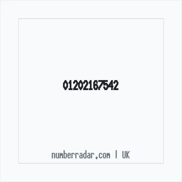 Reverse number check for +44 1202 167542 — who called me?
