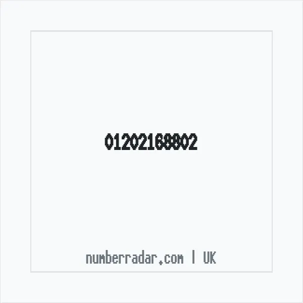 Reverse number check for +44 1202 168802 — who called me?