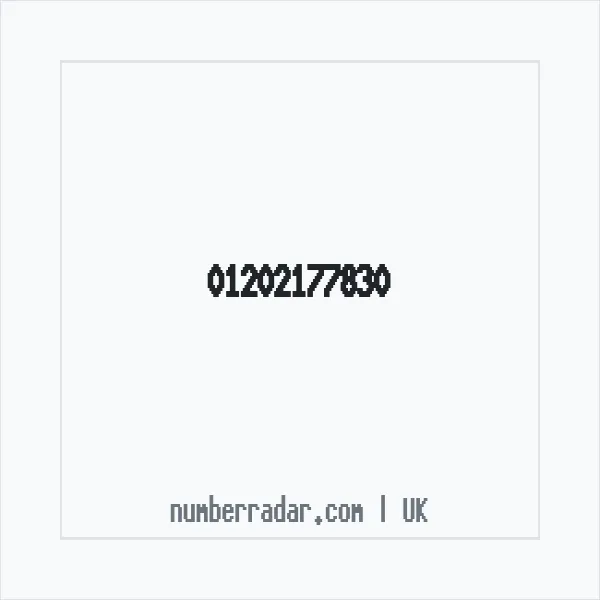 Reverse number check for +44 1202 177830 — who called me?