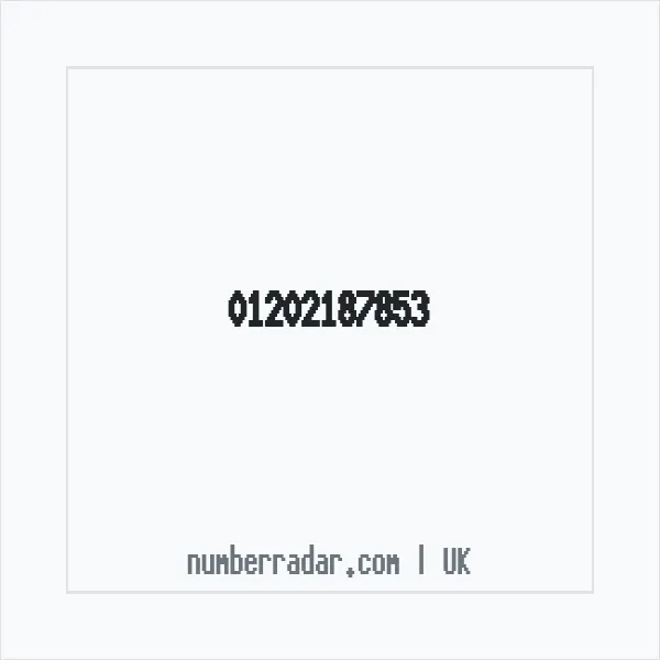 Reverse number check for +44 1202 187853 — who called me?
