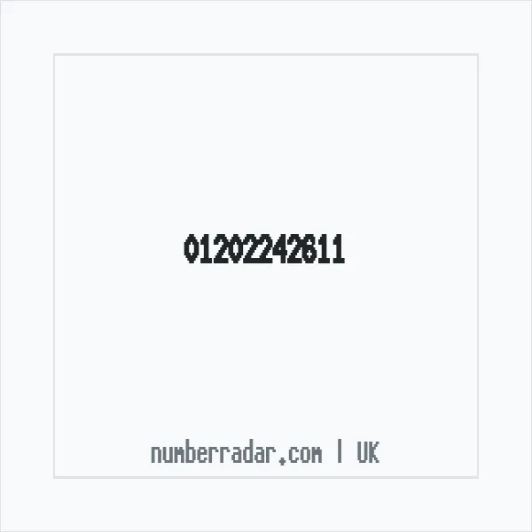 Reverse number check for +44 1202 242611 — who called me?