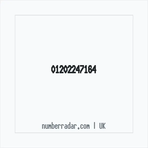 Reverse number check for +44 1202 247164 — who called me?