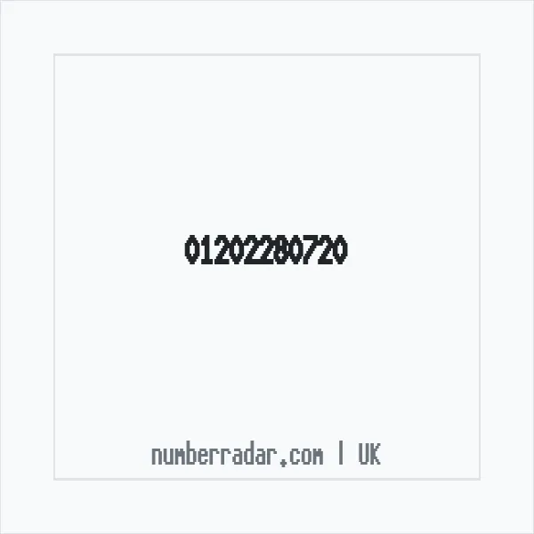 Reverse number check for +44 1202 280720 — who called me?