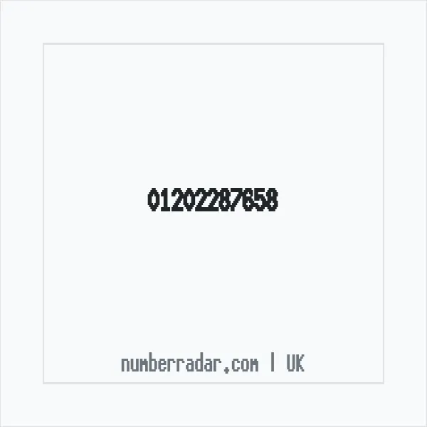 Reverse number check for +44 1202 287658 — who called me?