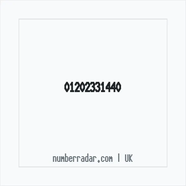 Reverse number check for +44 1202 331440 — who called me?