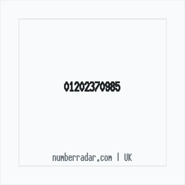 Reverse number check for +44 1202 370985 — who called me?