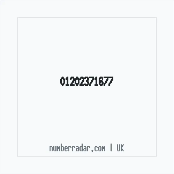 Reverse number check for +44 1202 371677 — who called me?