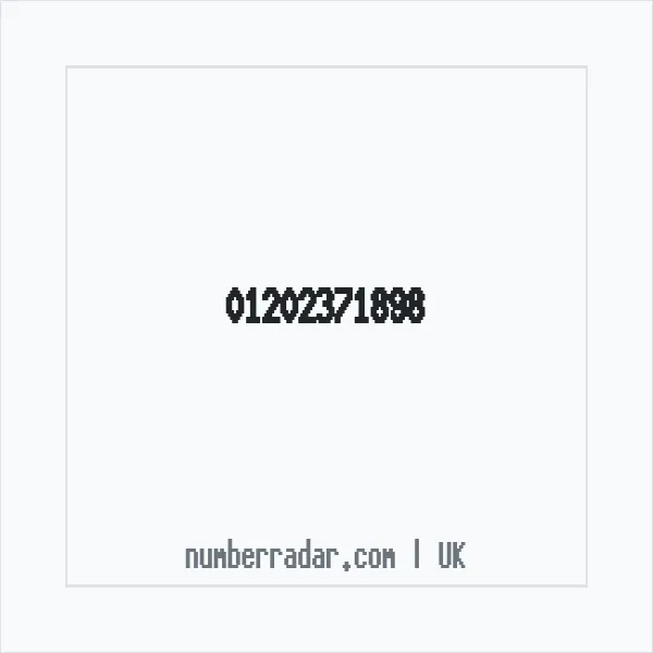 Reverse number check for +44 1202 371898 — who called me?