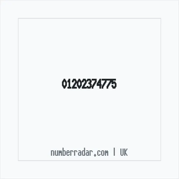 Reverse number check for +44 1202 374775 — who called me?