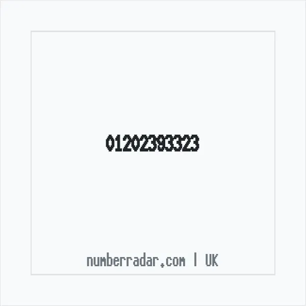 Reverse number check for +44 1202 393323 — who called me?