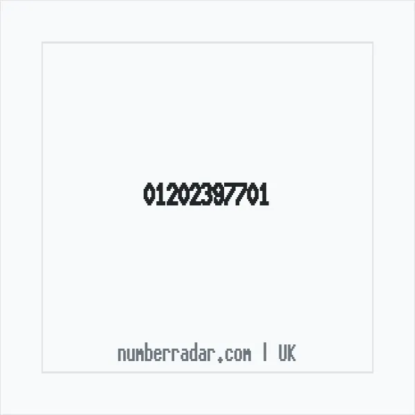 Reverse number check for +44 1202 397701 — who called me?
