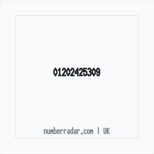 Reverse number check for +44 1202 425309 — who called me?