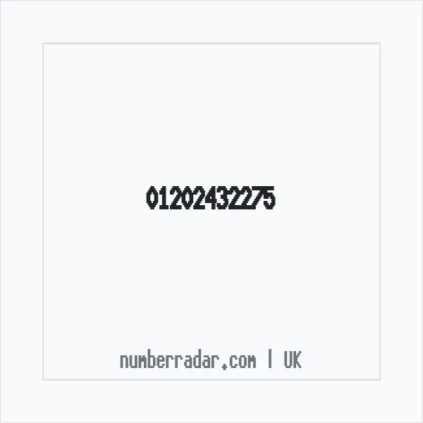 Reverse number check for +44 1202 432275 — who called me?