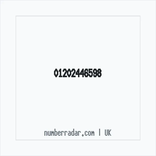 Reverse number check for +44 1202 446598 — who called me?