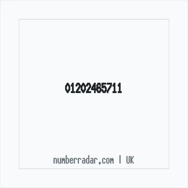 Reverse number check for +44 1202 465711 — who called me?