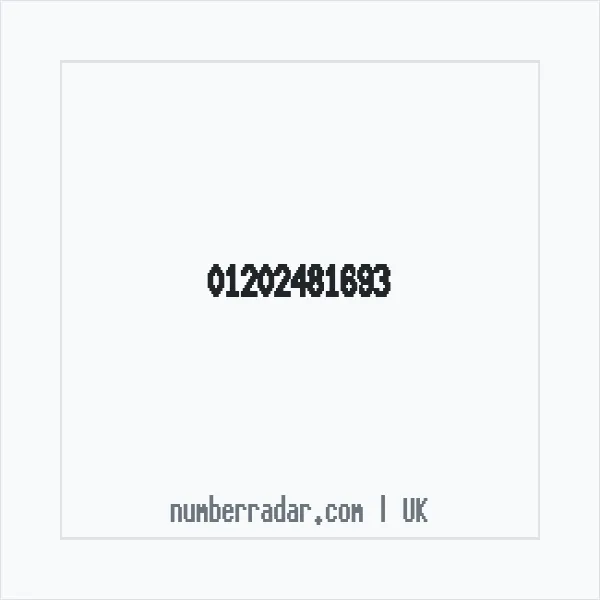 Reverse number check for +44 1202 481693 — who called me?
