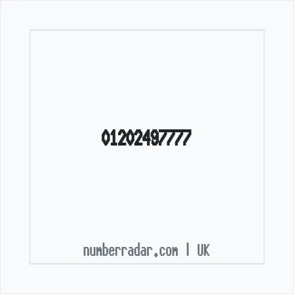 Reverse number check for +44 1202 497777 — who called me?