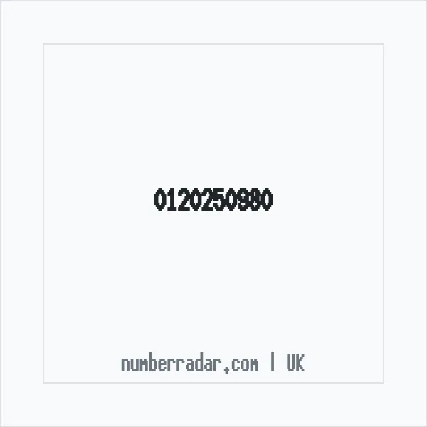 Reverse number check for +44 120250980 — who called me?