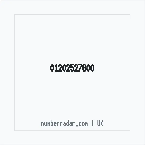 Reverse number check for +44 1202 527600 — who called me?