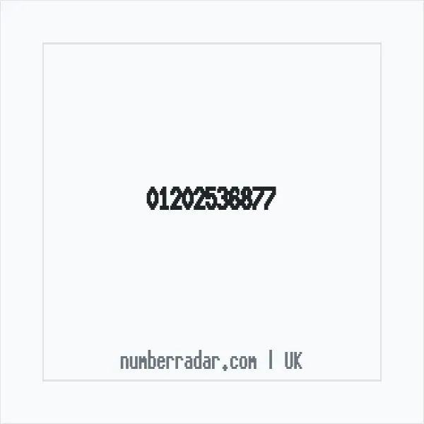 Reverse number check for +44 1202 536877 — who called me?